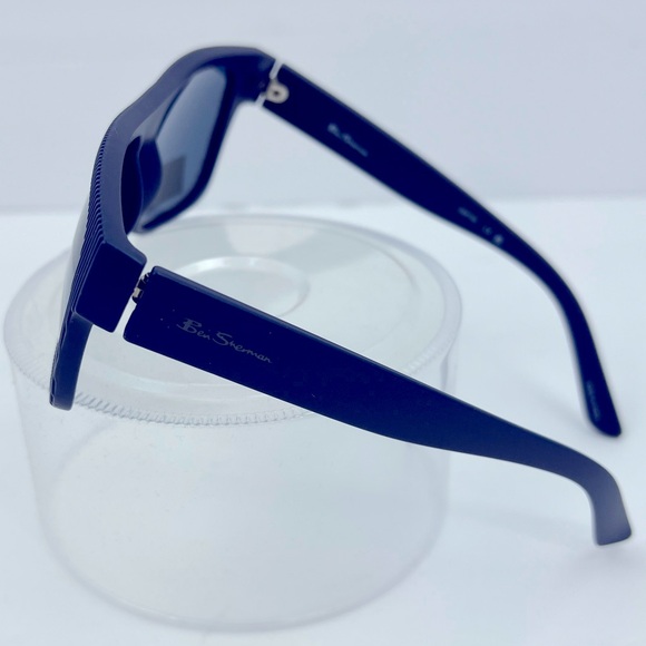 BEN SHERMAN, UNISEX POLARIZED NAVY FRAME WITH BLUE LENSES, 100% UV PROTECTION - Picture 2 of 16